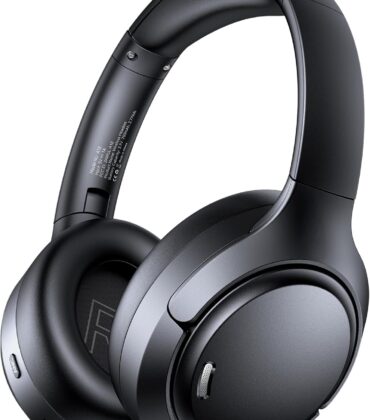 Hybrid Active Noise Cancelling Bluetooth Headphones, Bluetooth 6.0 Over Ear Wireless Headphones with 60H Playtime, Hi-Res Audio, Deep Bass, Memory Foam Ear Cups