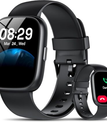 Smart Watch with Alexa Built-in, 1.83" HD Touchscreen Fitness Tracker with Bluetooth Calling, Fitness Watch with Heart Rate/Sleep Monitor, 120+ Sports Modes, IP68 Waterproof Smartwatch for Android iOS